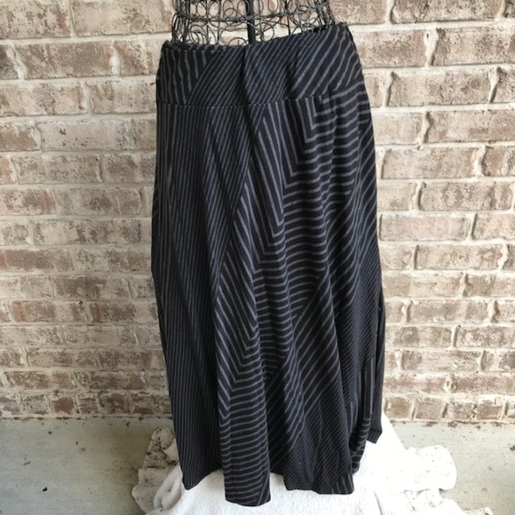 Robert Louis Maxi Skirt Black Gray Boho Hippie - Picture 3 of 8